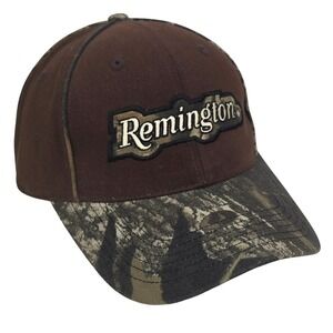 Remington Outdoor Cap Hat OSFM Brown Camo Embroidered Hunting Fishing Outdoor 2A